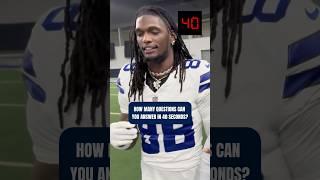 think fast  #DallasCowboys #NFL #football #CeeDeeLamb #rapidfirequestions