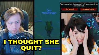 Sodapoppin Reacts To Emiru's 1st Death In OnlyFangs