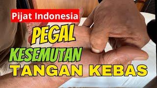 Tangan keram kesemutan sakit pegal finger trigger titik pijat refleksi tangan @PijatIndonesia