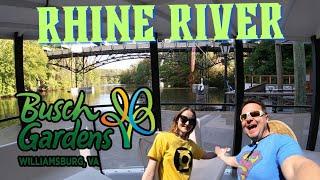 Rhine River Cruise Boat Ride & Review Busch Gardens Williamsburg Virginia 2024