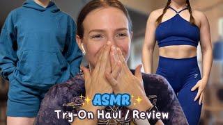 ASMR - Gymshark Try-On Haul / Review  (Soft Spoken)