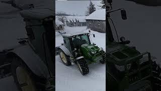 Snowy Conditions call for a John Deere! #shorts