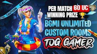 BGMI LIVE CUSTOM ROOM FREE 60 UC day 26 |SUNDAY SPECIAL | TOG GAMER  #bgmilivecustomroom