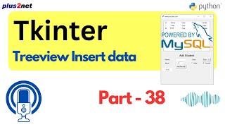 Insert Data into MySQL with Tkinter Treeview: Python GUI Tutorial | #Python #Tkinter #PythonGUI