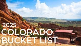 2025 COLORADO BUCKET LIST: Top 25 EPIC Wonders | MOST AMAZING Places to Visit in Colorado Right NOW