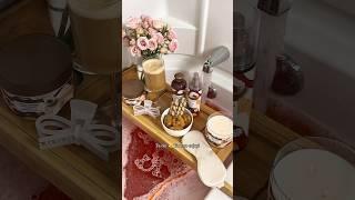 Red velvet self care night 🫧 #belovedpartner #asmr #selfcarevibes #selfcare