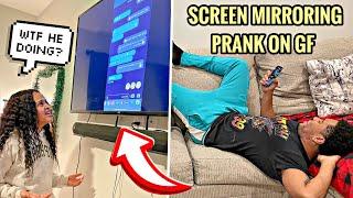 Screen Mirroring My Cheating Text Messages Prank On My Gf!