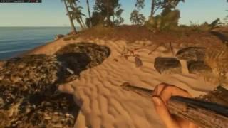 Играем в Stranded Deep крафт копья.Часть №3