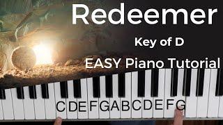 Redeemer -Nicole C Mullen (Key of D)//EASY Piano Tutorial