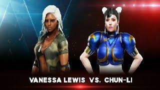 Vanessa Lewis [Virtual Fighter] vs. Chun-Li [Streetfighter]  WWE 2K19 