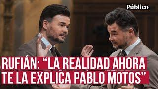 Gabriel Rufián, al PP: "¿En qué quedamos? ¿En qué Mazón es un "inú..." perdón, incapaz o no?