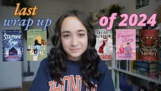 last wrap up of 2024 | new faves, romance, horror & more!