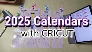 Making 2025 Calendars with CRICUT