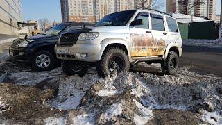 Испытания лебедки/ В поисках весеннего OFFROAD/ Уаз Патриот на 33/