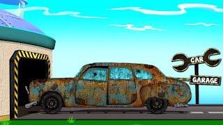 London Taxi | Street Vehicles | Educational Video Car Garage | Cartoon About Cars | Cartoons