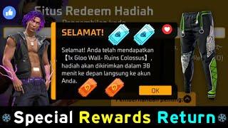 Indonesia Server Special Rewards Return  || Garena Free Fire