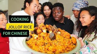 CHINESE EATING "JOLLOF RICE" for the first time