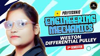 Engineering Mechanics —  Differential wheel and axle  #astechnic  #polytechnic2ndsemester