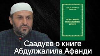 Саадуев о книге Абдулжалила Афанди