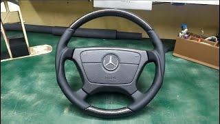 Перетяжка руля Mercedes-Benz W202-C--220-Sport (Steering wheel Mercedes W202 C-Class-220-Sport)