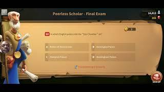 Peerless Scholar Event Final- Exam with Fleisch