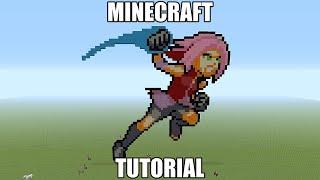 Minecraft Pixel Art Tutorial - Sakura