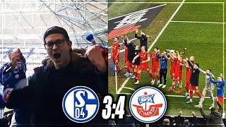 HERZINFARKT LAST MINUTE SIEG! STADIONVLOG: Schalke 04 - Hansa Rostock | 3:4 legendär | Stadion Vlog