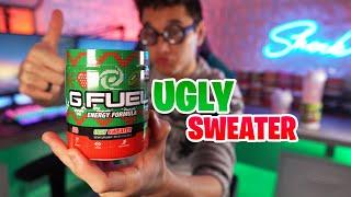 NEW "UGLY SWEATER" G-FUEL FLAVOR RESKIN TASTE TEST!