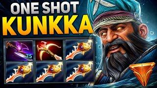 x4 Divine Rapiers Kunkka One Shot 34 Kills +120 Min Comeback | Dota 2 Gameplay