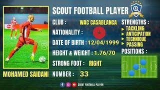 MOHAMED SAIDANI  MIDFIELDER & RIGHT BACK  WAC CASABLANCA  BEST OF 2022/21 HD