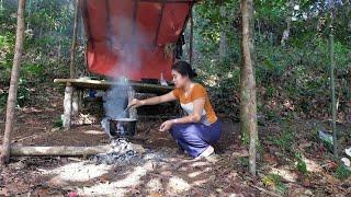 Gadis Dayak || buat olahan buah durian langsung dari pohonnya