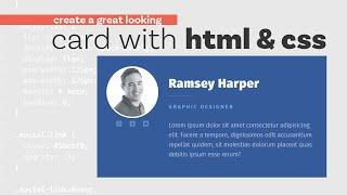 Build a responsive card - HTML and CSS tutorial