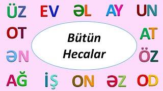 HECALAR | Bütün ikihərfli hecalar - 2/2 hissə (sait-samit)