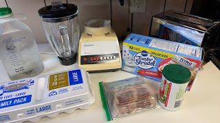 Bacon, Eggs & Toaster Strudels. Breakfast with Elveshelves.