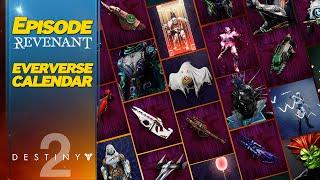 Destiny 2 Episode Revenant Eververse Calendar