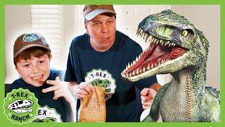 Park Rangers and the Dinosaur Animal adventure for Kids! T-Rex Ranch Dinosaur Videos for Kids!
