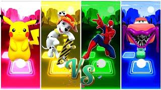 Pika Pika Pikachu  McQueen Eater  Paw Patrol Marshall  Spider man  Who is Best?