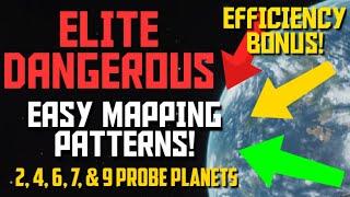 Elite Dangerous - How To Map Planets / Surface Scanner - Bonus Efficiency - 2 to 9 Probe Planets