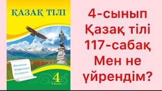 4-сынып қазақ тілі 117-сабақ Мен не үйрендім