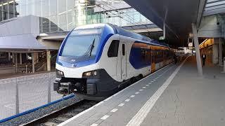 Uniek!! NS Flirt 2507 vertrekt van station Utrecht Centraal