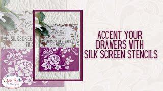 How To Accent Your Drawers With Dixie Belle Silk Screen Stencils