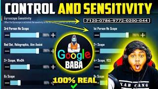 GOOGLE BABA GAMING Sensitivity / Google Baba Gaming control code & bgmi/pubg Sensitivity (2023)