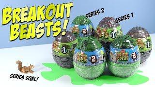 Breakout Beasts Series 2 and 1 Slime Eggs Build Review MEGA CONSTRUX