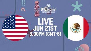 Semi-Finals | USA v Mexico | Full Basketball Game | FIBA U16 Women's AmeriCup 2025