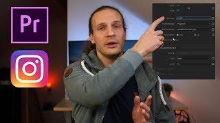 Instagram Tipps für Bessere Videos - Beste Export Einstellungen in Premiere Pro