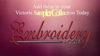 Flosstube Embroidery.com Design Showcase Video Featuring Victoria Sampler