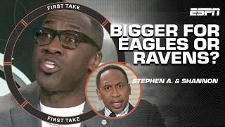 Stephen A. ISN'T GOING FOR IT on Shannon Sharpe's Eagles vs. Ravens REACTION  | First Take