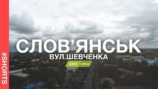 Вулиця Шевченка в осінньому вбранні з висоти пташиного польоту.