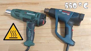 Bosch Professional GHG 23-66 vs Parkside Digital Hot Air Gun PHLGD 2000 C4