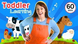 Learn Farm Animals | Sounds, Signs, Shapes, Colours & Counting | Old MacDonald Had A Farm | BSL